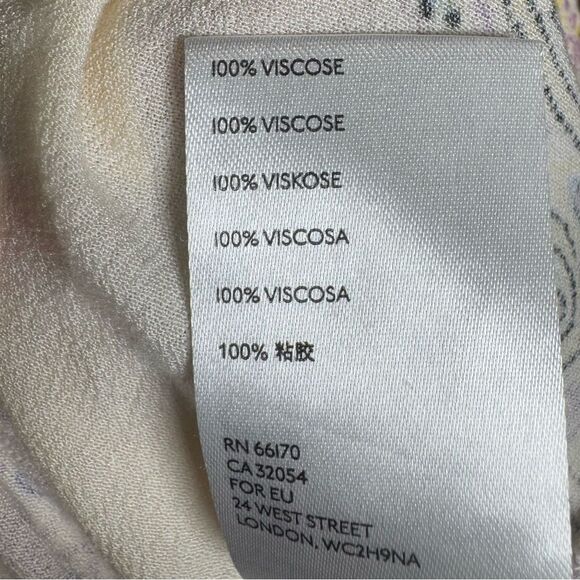 Free People oversized ivory boho empire waist flowy tunic top w/ pockets size XS - Picture 12 of 13